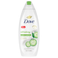 Dove Body Wash, Refreshing, Cucumber & Green Tea - 22 Fluid ounce