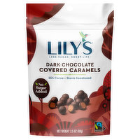 Lily's Covered Caramels, Dark Chocolate, 55% Cocoa - 3.5 Ounce
