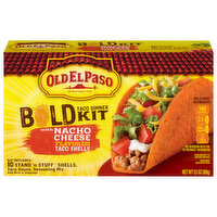 Old El Paso Taco Dinner Kit, with Nacho Cheese Flavored Taco Shells, Bold - 1 Each 