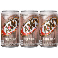 A&W Soda, No Caffeine, Root Beer - 6 Each 