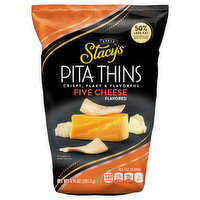 Stacy's Pita Thins, Five Cheese Flavored, Baked - 6.75 Ounce 