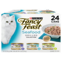 Fancy Feast Cat Food, Gourmet, Seafood, Grilled Collection - 24 Each
