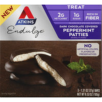 Atkins Peppermint Patties, Dark Chocolate Covered - 5 Each 