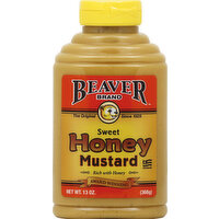 Beaver Brand Honey Mustard, Sweet - 13 Ounce 