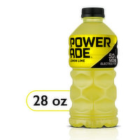 Powerade Sports Drink, Lemon Lime - 28 Fluid ounce 