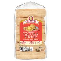 Oroweat English Muffins, Extra Crisp, Sliced