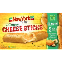 New York Bakery Cheese Sticks, 3-Cheese - 5 Each 