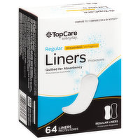 TopCare Liners, Regular, Unscented - 64 Each 