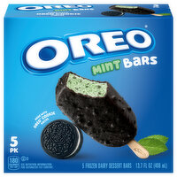 Oreo Frozen Dairy Dessert Bars, Mint - 5 Each 