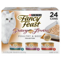 Fancy Feast Gravy Wet Cat Food Variety Pack, Gravy Lovers Poultry & Beef Feast Collection
