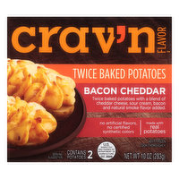 Crav'n Flavor Twice Baked Potatoes, Bacon Cheddar