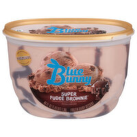 Blue Bunny Frozen Dairy Dessert, Super Fudge Brownie - 46 Fluid ounce 