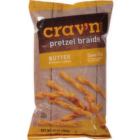 Crav'n Flavor Pretzel, Braids, Butter - 10 Ounce 