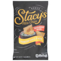 Stacy's Pita Chips, Parmesan Garlic & Herb, Baked, Sharing Size - 16 Ounce 