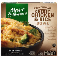 Marie Callender's Cheesy Chicken & Rice Bowl, Aged Cheddar - 12 Ounce