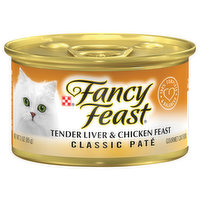 Fancy Feast Grain Free Pate Wet Cat Food, Tender Liver & Chicken Feast - 3 Ounce 