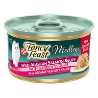 Fancy Feast Cat Food, Gourmet, Wild Alaskan Salmon Recipe - 3 Ounce