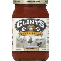 Clint's Salsa, Texas, Medium - 16 Ounce