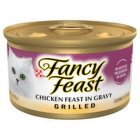 Fancy Feast Cat Food, Gourmet, Chicken Feast in Gravy, Grilled - 3 Ounce