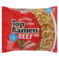 Nissin Ramen Noodle Soup, Beef Flavor - 3 Ounce 