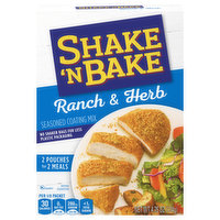 Shake 'N Bake Seasoned Coating Mix, Ranch & Herb - 2 Each 