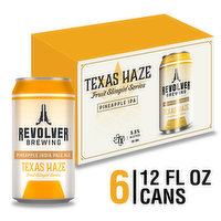 REVOLVER The Texas Haze Fruit Slingin' Series is back with a tart, sweet Pineapple Haze flavor. Our series of sessionable, hazy IPAs are fruit-forward and refreshing.  - 6 Each 