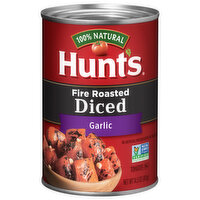 Hunt's Tomatoes, Fire Roasted, Garlic, Diced - 14.5 Ounce 