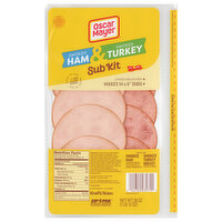 Oscar Mayer Ham & Turkey, Smoked, Sub Kit - 28 Ounce 