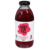 Just Ice Tea Herbal Tea, Caffeine Free, Berry Hibiscus - 16 Fluid ounce 