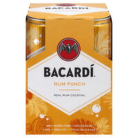 Bacardi Cocktail, Rum Punch, 4 Pack - 4 Each 