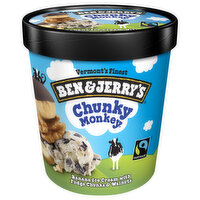 Ben & Jerry's Ice Cream, Chunky Monkey - 1 Pint 