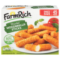 Farm Rich Mozzarella Sticks, Breaded, Party Size - 52 Ounce
