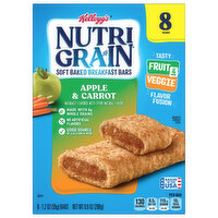 Nutri Grain Breakfast Bars, Soft Baked, Apple & Carrot