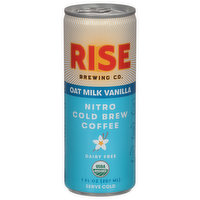 Rise Brewing Co. Coffee, Dairy Free, Oat Milk Vanilla, Nitro Cold Brew