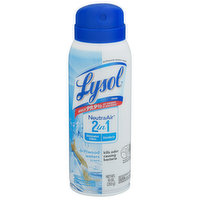 Lysol Disinfectant Spray III, 2 in 1, Driftwood Waters Scent - 10 Ounce 
