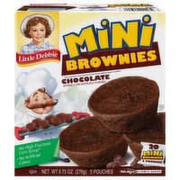 Little Debbie Brownies, Chocolate, Mini - 5 Each 