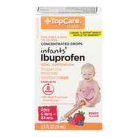 Topcare Ibuprofen, Infants', 50 mg, Concentrated Drops, Berry Flavor - 0.5 Fluid ounce 