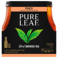 Pure Leaf Brewed Tea, Peach, Real - 6 Each 