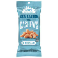 Nut Harvest Cashews, Sea Salted, Whole - 2.25 Ounce 