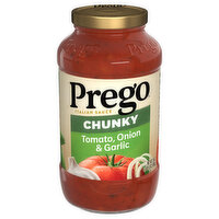 Prego Italian Sauce, Tomato, Onion & Garlic, Chunky - 24 Ounce 