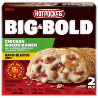 Hot Pockets Sandwiches, Chicken Bacon Ranch, Ranch Blasted Crust, 2 Pack - 2 Each 