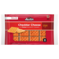 Austin Cheese Sandwich Crackers, Cheddar, 8 Pack - 8 Each 