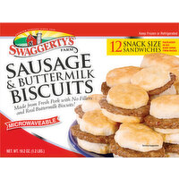 Swaggerty's Farm Sausage & Buttermilk Biscuits, Snack Size - 19.2 Ounce 