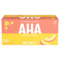 AHA Peach Honey Cans - 8 Each 