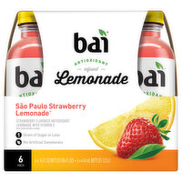 Bai Lemonade, Antioxidant Infused, Sao Paulo Strawberry, 6 Pack - 6 Each 