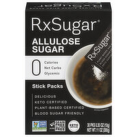 RxSugar Allulose Sugar, Stick Packs - 30 Each 