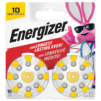 Energizer Batteries, Hearing Aid, Zinc Air, Size 10 - 16 Each 