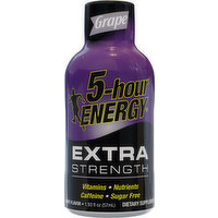 5-Hour Energy Energy Shot, Extra Strength, Grape Flavor