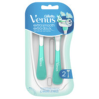 Gillette Razors, Disposables, Extra Smooth, Sensitive - 2 Each