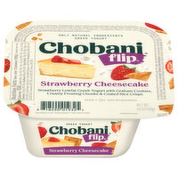 Chobani Yogurt, Greek, Strawberry Cheesecake